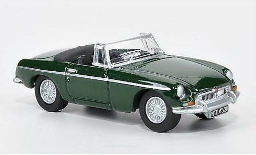 MG B Base 1/76 Oxford verde abierto 1970 coche miniatura