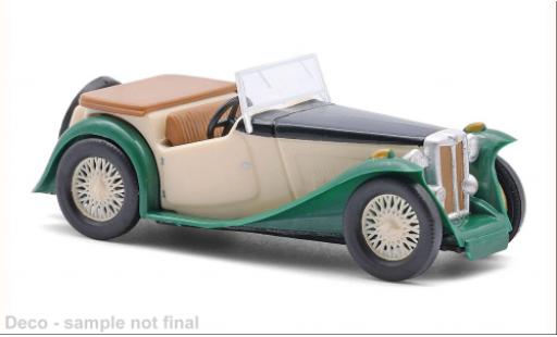 MG Midget 1/87 Busch TC beige/gr&uuml;n 1945 1:87 coche miniatura