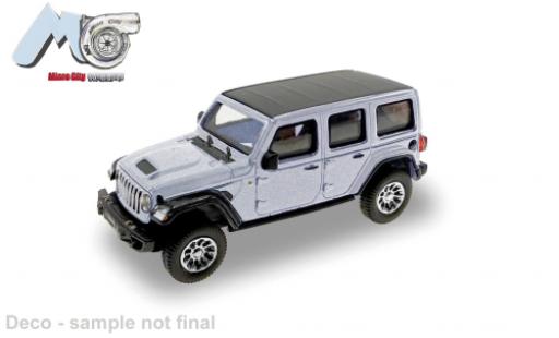 Jeep Wrangler 1/87 Micro City 87 silber 2017 1:87 coche miniatura