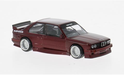Coche miniatura Bmw M3 1/64 Mini GT (E30) rojo 1989 1:64 Bmw M3 1/64 Mini GT (E30) rojo 1989 1:64 coche miniatura
