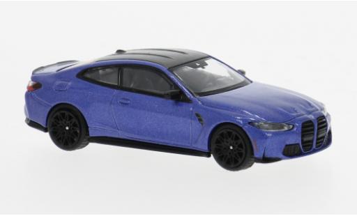 Bmw M4 1/64 Mini GT Competition (G82) blau/schwarz 2024 1:64 coche miniatura
