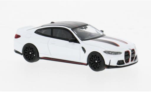 Bmw M4 1/64 Mini GT CSL (G82) weiss/schwarz 1:64 coche miniatura