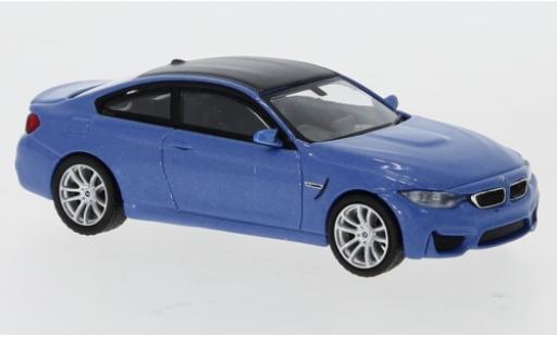 Bmw M4 1/64 Mini GT (F82) metalico azul/carbon RHD coche miniatura