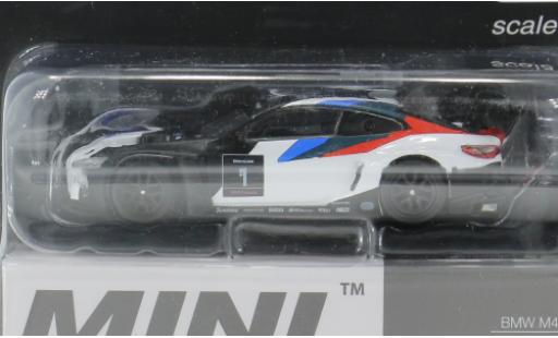 Bmw M4 1/64 Mini GT GT3 weiss/Dekor 2021 1:64 coche miniatura