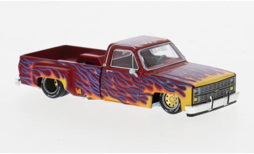 Coche miniatura Chevrolet Silverado 1/64 Mini GT Dually on Fire V1 Dekor 1:64 Chevrolet Silverado 1/64 Mini GT Dually on Fire V1 Dekor 1:64 coche miniatura