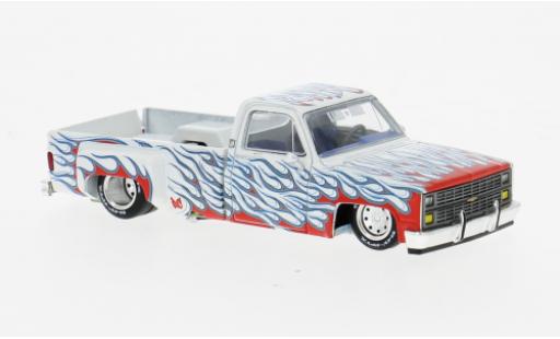 Coche miniatura Chevrolet Silverado 1/64 Mini GT Dually on Fire V2 weiss/Dekor 1980 1:64 Chevrolet Silverado 1/64 Mini GT Dually on Fire V2 weiss/Dekor 1980 1:64 coche miniatura