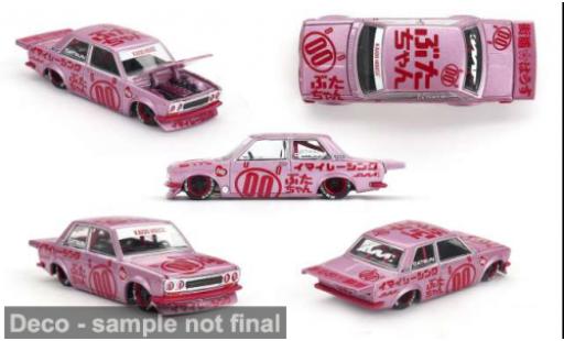 Coche miniatura Datsun 510 1/64 Mini GT Pro Street Buta V1 pink 1:64 Datsun 510 1/64 Mini GT Pro Street Buta V1 pink 1:64 coche miniatura