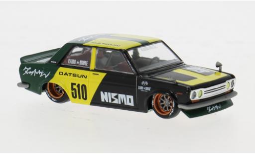 Coche miniatura Datsun 510 1/64 Mini GT schwarz/gelb 1969 1:64 Datsun 510 1/64 Mini GT schwarz/gelb 1969 1:64 coche miniatura