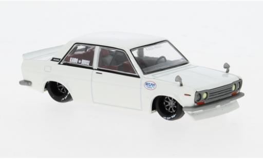 Coche miniatura Datsun 510 1/64 Mini GT Street Nismo V2 weiss 1:64 Datsun 510 1/64 Mini GT Street Nismo V2 weiss 1:64 coche miniatura