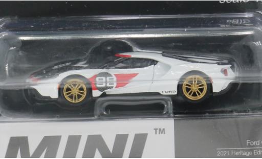Coche miniatura Ford GT 1/64 Mini GT MK II weiss/Dekor 2021 1:64 Ford GT 1/64 Mini GT MK II weiss/Dekor 2021 1:64 coche miniatura