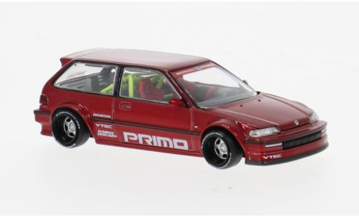 Coche miniatura Honda Civic 1/64 Mini GT (EF) rojo 1987 1:64 Honda Civic 1/64 Mini GT (EF) rojo 1987 1:64 coche miniatura