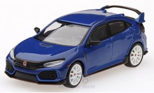 Coche miniatura Honda Civic 1/64 Mini GT Type R (FK8) azul RHD Modulo Kit Honda Civic 1/64 Mini GT Type R (FK8) azul RHD Modulo Kit coche miniatura