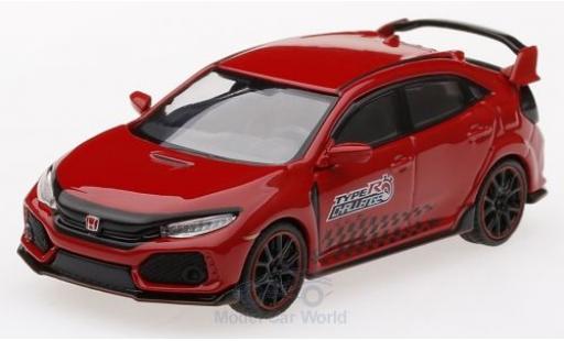 Coche miniatura Honda Civic 1/64 Mini GT Type R (FK8) rojo 2018 Time Attack Honda Civic 1/64 Mini GT Type R (FK8) rojo 2018 Time Attack coche miniatura
