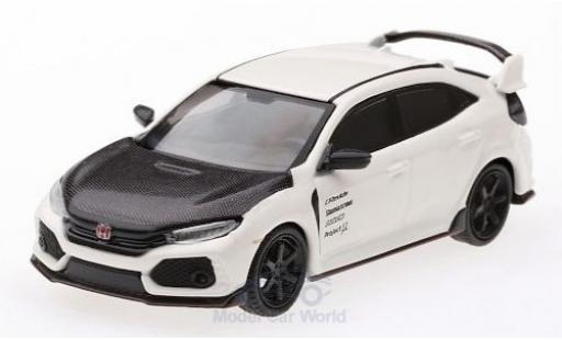 Coche miniatura Honda Civic 1/64 Mini GT Type R (FK8) blanco/carbon RHD Honda Civic 1/64 Mini GT Type R (FK8) blanco/carbon RHD coche miniatura