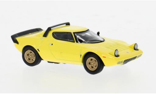 Lancia Stratos 1/64 Mini GT HF Stradale gelb 1:64 coche miniatura