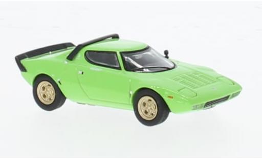 Coche miniatura Lancia Stratos 1/64 Mini GT HF Stradale grün 1:64 Lancia Stratos 1/64 Mini GT HF Stradale grün 1:64 coche miniatura