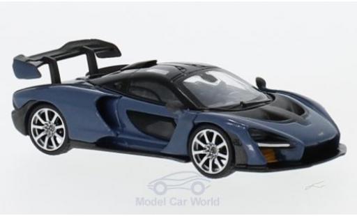 Coche miniatura McLaren Senna 1/18 Mini GT gris McLaren Senna 1/18 Mini GT gris coche miniatura