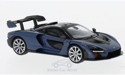 Coche miniatura McLaren Senna 1/18 Mini GT gris RHD McLaren Senna 1/18 Mini GT gris RHD coche miniatura