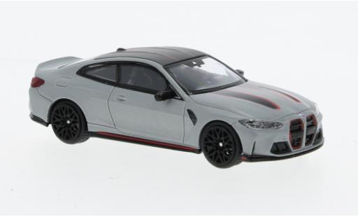 Bmw M4 1/64 Mini GT CSL (G82) metallise gris clair coche miniatura