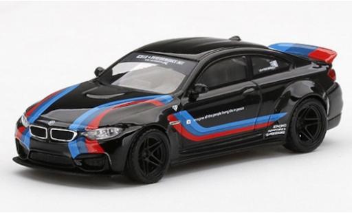 Bmw M4 1/64 Mini GT LB Works negro/Dekor coche miniatura