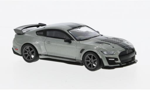 Coche miniatura Shelby GT 500 1/64 Mini GT Ford Mustang SE Widebody metallise gris Shelby GT 500 1/64 Mini GT Ford Mustang SE Widebody metallise gris coche miniatura