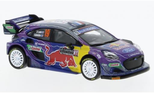 Ford Puma 1/64 Mini GT Rally1 No.19 M-Sport World Rally Team Red Bull Rallye WM Rallye Monte Carlo 2022 coche miniatura