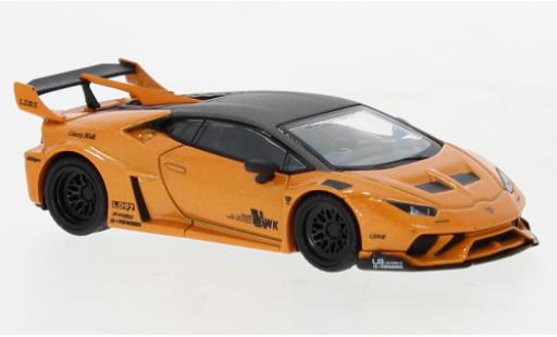 Lamborghini Huracan 1/64 Mini GT GT LB Works metallise naranja coche miniatura