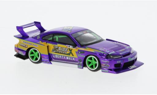 Coche miniatura Nissan Silvia 1/64 Mini GT S15 LB-Super Silhouette RHD Formula Drift 2022 Nissan Silvia 1/64 Mini GT S15 LB-Super Silhouette RHD Formula Drift 2022 coche miniatura