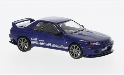 Coche miniatura Nissan Skyline 1/64 Mini GT GT-R Top Secret metallise azul RHD Nissan Skyline 1/64 Mini GT GT-R Top Secret metallise azul RHD coche miniatura