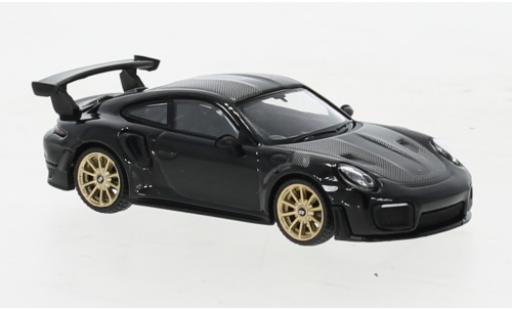 Coche miniatura Porsche 991 GT2 RS 1/64 Mini GT 911  negro RHD Porsche 991 GT2 RS 1/64 Mini GT 911  negro RHD coche miniatura