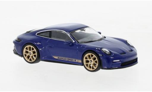 Porsche 991 GT3 1/64 Mini GT 911  Touring metallise azul coche miniatura