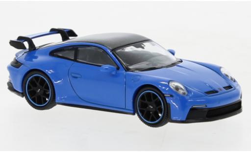 Coche miniatura Porsche 992 GT3 1/64 Mini GT 911  azul Porsche 992 GT3 1/64 Mini GT 911  azul coche miniatura