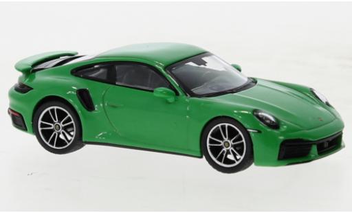 Coche miniatura Porsche 992 Turbo s 1/64 Mini GT 911  Turbo S vert Porsche 992 Turbo s 1/64 Mini GT 911  Turbo S vert coche miniatura