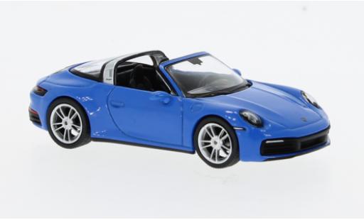 Porsche 911 1/64 Mini GT Targa 4S azul coche miniatura
