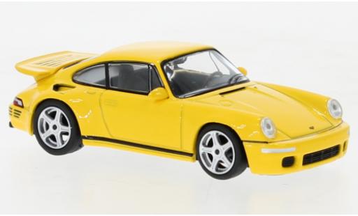 Ruf CTR 1/64 Mini GT Porsche RUF Anniversaire amarillo coche miniatura