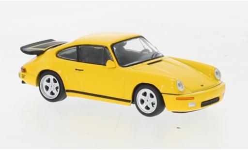 Ruf CTR 1/64 Mini GT Porsche RUF amarillo 1987 coche miniatura