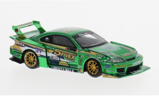 Coche miniatura Nissan Silvia 1/64 Mini GT S15 LB-Super Silhouette 2024 Fausto Racing 1:64 Nissan Silvia 1/64 Mini GT S15 LB-Super Silhouette 2024 Fausto Racing 1:64 coche miniatura