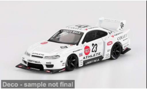 Coche miniatura Nissan Silvia 1/64 Mini GT S15 LB-Super Silhouette Athlete weiss 2024 1:64 Nissan Silvia 1/64 Mini GT S15 LB-Super Silhouette Athlete weiss 2024 1:64 coche miniatura