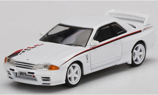 Coche miniatura Nissan Skyline 1/64 Mini GT GT-R (R32) Nismo S-Tune blanco/Dekor RHD Nissan Skyline 1/64 Mini GT GT-R (R32) Nismo S-Tune blanco/Dekor RHD coche miniatura