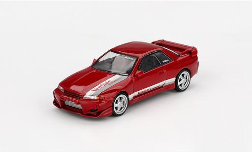 Nissan Skyline 1/64 Mini GT GT-R (R32) rojo 1:64 coche miniatura