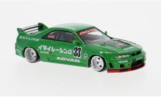 Coche miniatura Nissan Skyline 1/64 Mini GT GT-R (R33) grün 1995 1:64 Nissan Skyline 1/64 Mini GT GT-R (R33) grün 1995 1:64 coche miniatura
