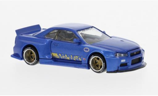 Coche miniatura Nissan Skyline 1/64 Mini GT GT-R (R34) blau 1999 1:64 Nissan Skyline 1/64 Mini GT GT-R (R34) blau 1999 1:64 coche miniatura