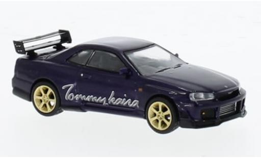 Coche miniatura Nissan Skyline 1/64 Mini GT GT-R (R34) Tommykaira R-z metallise violett RHD 1:64 Nissan Skyline 1/64 Mini GT GT-R (R34) Tommykaira R-z metallise violett RHD 1:64 coche miniatura