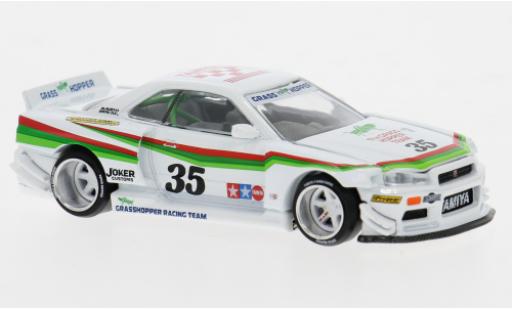 Coche miniatura Nissan Skyline 1/64 Mini GT GTR (R34) The GRASSHOPPER 1:64 Nissan Skyline 1/64 Mini GT GTR (R34) The GRASSHOPPER 1:64 coche miniatura