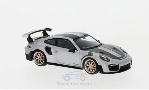 Coche miniatura Porsche 991 GT2 RS 1/64 Mini GT 911 ( II) GT2 RS gris RHD Weissach Package Porsche 991 GT2 RS 1/64 Mini GT 911 ( II) GT2 RS gris RHD Weissach Package coche miniatura
