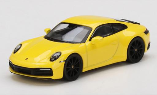 Coche miniatura Porsche 992 4S 1/64 Mini GT 911 () Carrera 4S amarillo Porsche 992 4S 1/64 Mini GT 911 () Carrera 4S amarillo coche miniatura