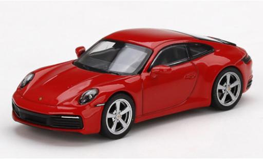 Coche miniatura Porsche 992 4S 1/64 Mini GT 911 () Carrera 4S rojo Porsche 992 4S 1/64 Mini GT 911 () Carrera 4S rojo coche miniatura