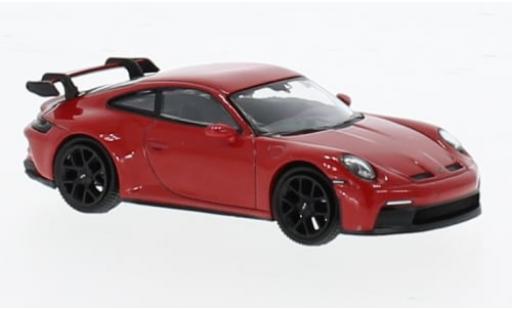 Coche miniatura Porsche 992 GT3 1/64 Mini GT 911  rojo 1:64 Porsche 992 GT3 1/64 Mini GT 911  rojo 1:64 coche miniatura