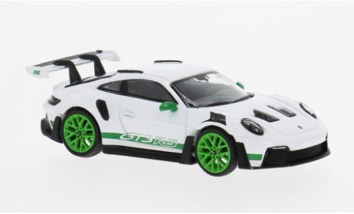 Porsche 992 GT3 R 1/64 Mini GT 911  S weiss/grün 1:64 coche miniatura