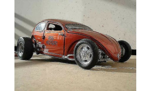 Volkswagen Kafer Hot Rod 1/18 Burago cox ass kicker 56 coche miniatura